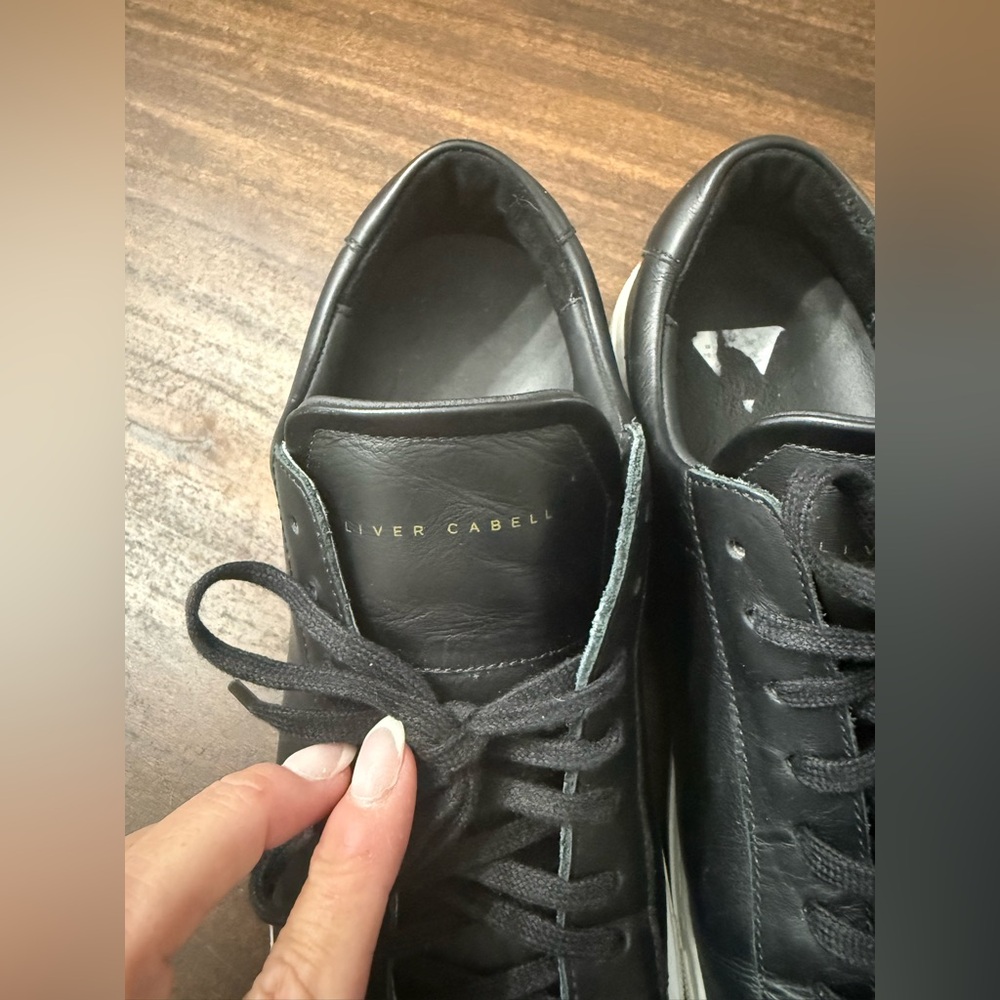Oliver Cabell Low 1 black leather sneakers - Picture 8 of 10